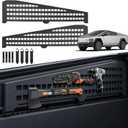 2 PCS 42 Inch Molle Side Panels Compatible with Tesla Cybertruck 2024 2025 2026 Aluminum Alloy Material Cybertruck Molle Panels with 8 Straps to Mount Things for Cybertruck accessories Easy to Install