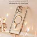 5 x Meifigno for iPhone 16 Pro Max Case with 2X Privacy Screen Protectors, [Glitter Card & Wrist Strap][Compatible with MagSafe] Surround Lens Protection Designed for 16 ProMax Case 6.9", Desert Titanium