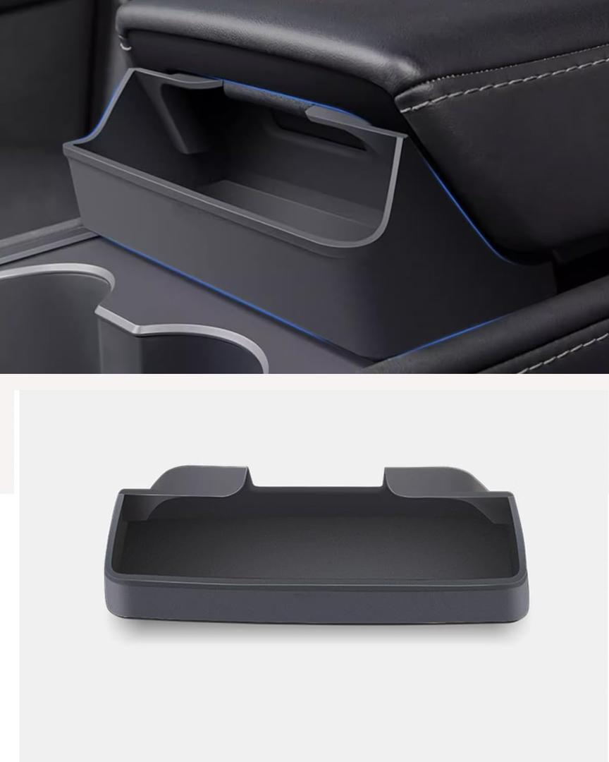 Sunglasses Organizer,Center Console Sunglasses Storage,Armrest Box Silicone Eyeglasses Storage Box Compatible with Tesla Model 3 and Model y 2021-2024not for highland 3