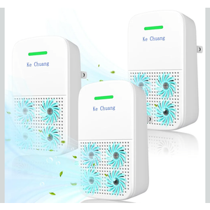Plug In Air Purifier - Ionizer Air Purifier, Negative Ion Technology - Air Freshener for Home, Bedroom, Office, Smoke, Smokers - Small Air Filter Odor, Pets Smell - Air Cleaner (Set Of 3)18 Pieces