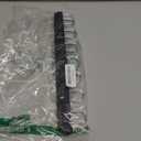 Belt Hanger for Closet Max 42 Belts, Sturdy Wood Belt Rack Closet Accessories with 14 Hooks Belt Organizer for Closet Organizers and Storage -Black 1 Pack