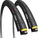 Fincci 700 x 25c Tire Foldable 25-622 60 TPI with LVL3 Nylon Protection for Cycle Race Road Touring Bicycle Bike (Pair)