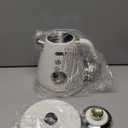 Hazel Quinn Retro Electric Kettle - 1.7 Liters / 57.5 Ounces Tea Kettle with Thermometer, All Stainless Steel, 1200 Watts Fast Boiling, BPA-free, Cordless, Automatic Shut Off - Pearl White