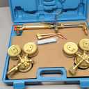 Cutting Torch Set Oxy Acetylene Torch Kit, Portable Gas Cutting Torch and Welding Kit with Acetylene Oxygen Gas Regulator Gas Hose Welding Glasses Storage Case and Accessories