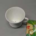 Melitta no 2 Porcelain Single Cup Pour-Over Coffee Brewer, White (1 Count (Pack of 1))