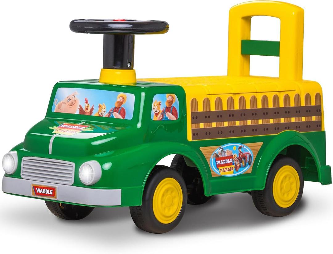 Retro Designed Farm Truck Toddler Ride on Toy