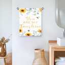 Sunflower Eucalyptus Summer Flowers Quick Dry Microfiber Kitchen Towels Set of 2 Hand Towels 18" x 26"