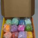 YAKHAN 12PCS Color-Changing Stress Cube - Soft, Squeezeable Stress Relief Balls for Relaxation, Ages, Ideal for Parties, Home, Classroom, and Office Use, Slow-Rebound Design, Portable