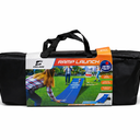 Board Set Hole Games Portable Cornhole Set for Indoor and Outdoor Ideal for Kids, Adults, Camping,Travel,Beach, Yard, 7 Feet Ramp, 6 Launch Balls