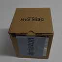 IRIS USA WOOZOO Desk Fan, Air Circulator, 3 Speeds, 32ft Max Air Distance, 112 Adjustable Tilt, 27.5db Quiet Motor, Small Fan for Bedroom, Office, Dorm, White