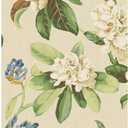 RoomMates Waverly RMK11884RL Live Artfully Peel and Stick Wallpaper (18 in x 18.86 ft)  Easy Application, No Sticky Residue  Beige and Green, Roll