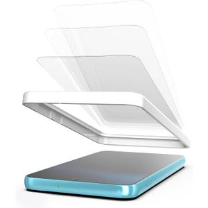 Whitestone DOME EZ [Easy installation] tempered glass screen protector for Galaxy S23 with Easy installation tool [3pack]