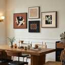 Large Framed Vintage Abstract Wall Art for Living Room, 4 Piece Set, 28"L x 28"W