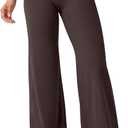 YEOREO Workout Leggings Womens No Front Seam Straight Leggings 29"/ 31.5"/ 33"/ 35" High Waist Buttery Eddiy Gym Yoga Pants (X-Small, Dark Brown)