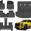 KUST Floor Mats Set for 2026 Hyundai Palisade 7/8 Seats (Gas Only), All Weather Floor Liners & Rear Trunk Mat & Backrest Mat for Palisade Accessories TPE Rubber Car Mats High Edge