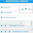 4PCS Tension Curtain Rod 33 to 59 Inch,White Short Curtain Rods No Drilling,Loaded Expandable Spring Curtain Rods for Windows Kitchen,Closet,Cupboard,Door,Bookshelf