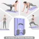 JANUA Pilates Board - Pilates Reformer Set, Multi-Purpose Foldable Pilates Reformer Board for Home, 5 in 1 Pilates Sliding Board