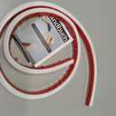 3Meter PVC Cable Trunking, 15X10mm Semi-Circular Side Opening Wire Concealer With Backing For Wall, Floor, Or Desk Cord Management In Home, Office, Garage, And Warehouse