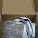 Straw Sippy Cup Conversion Kit for Lansinoh Baby Bottles, Soft Top and Weighted Straw Transition Kit with Handles, Set of 3