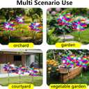 3 x 10-Pack Reflective Bird Repellent Pinwheels 9.6 Inches in Diameter Gradient Color, Outdoor Bird Deterrent, High Reflective Effect, Suitable for Yard, Balcony, Garden