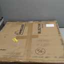 Large End Table Farmhouse Side Table Industrial Style Sofa Table Metal X Accent Wood Coffee Table NightStand with Storage Shelf for Living Room Bedroom White MLBZ16W