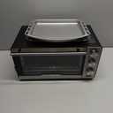 Gourmia Air Fryer Toaster Combo - 6-in-1 Multi-function Countertop Oven Adjustable Temperature & Timer, Fry Basket, Baking Pan, Oven Rack & Pullout Crumb Tray, Stainless Steel