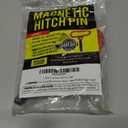 Mission Automotive Magnetic Trailer Hitch Pin - 4mm x 25mm, Red - Neodymium One-Hand Hook & Release for Lawn Mower & Utility Trailer - Compatible with Most Lawn Tractors & ATVs