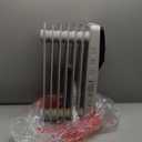 Amazon Basics Portable Oil Radiator Heater, Indoor Use, 3 Heat Settings, Over-Heat Protection, ETL-certified Safety, 7 Oil-Filled Steel Fins, 1500W, Tip-Over Protection, 11"D x 14.8"W x 25.2"H, White