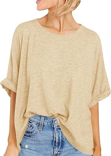 Women Oversized T-Shirt Summer Casual Short Sleeve Loose Tee Tops XL Women Oversized T-Shirt Summer Casual Short Sleeve Loose Tee Tops XL