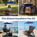 LOTTAFUN Chair Umbrella with Clamp Adjustable Umbrella UPF 50+ with Universal Clamp for Beach Chair, Golf Cart, Wheelchair, Stroller, Bleacher, Patio, Pool
