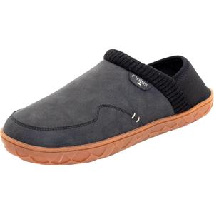 FLOJOS Men's Carl Sherpa Lined Slipper (Black)