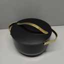 Caraway Nonstick Ceramic Dutch Oven Pot with Lid (6.5 qt, 10.5") - Non Toxic, PTFE & PFOA Free - Oven Safe & Compatible with All Stovetops (Gas, Electric & Induction) - Black