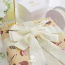 MEEDEE Ivory Velvet Ribbon 1-1/2 Inch Single Face Nylon Velvet Ribbon 10 Yards Spool Cream Ribbons for Christmas Tree, Gift Wrappig, Rustic Wreath, Velvet Bow, Hair Bows Making, Home Decor