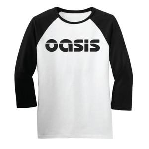 CC Provided Raglan Baseball Tee, Men, Black/White, Small