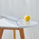 Leffora Clear Table Cover Protector 19 x 19 Inch, 1.5mm Vinyl Desk Cover