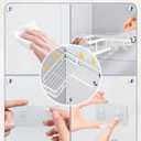 3 Pack Corner Shower Caddy Organizer, Rustproof Corner Shower Shelves, No Drilling Bathroom Corner Shelf with Hooks and Toothpaste Holder