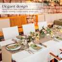 Oudain 12 Pack 12 x 108 Inch Burlap Table Runner with 6 Pack 54 x 108 Inch Plastic Table Cover Rustic Wedding Party Decoration Disposable Plastic Tablecloths for Wedding Graduation Birthday