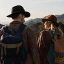 Western Cowboy Hat Wide Brim Outdoor Fedora Hat (Coffee)