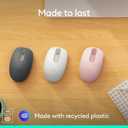Logitech M196 Bluetooth Wireless Mouse, Compact and Portable Mouse for Laptops, Tablets and More, 12-Month Battery, Smooth Tracking, Compatible with PC and Mac, Windows and macOS - Off White