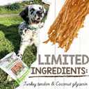Nature Gnaws USA Turkey Tendons for Dogs (1Lb) - Delicious Grain Free Reward Snack for Small, Medium & Large Breeds - Premium Natural Dog Chew Treats (EXP 07/01/28)