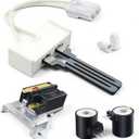 Gas Dryer Repair Kit - 279311 Igniter,338906 Gas Dryer Flame Sensor,279834 Gas Valve Solenoid Coils Kit- Fit for Whirl-pool,May-Tag,Ken-More - Replaces WP338906 AP3094138 PS334310 by TOMOON