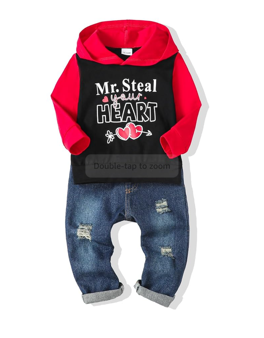 NZRVAWS Baby Boy Clothes Toddler Boy Outfit 2 3 4T 6 12 18 24 Month Fall Winter Hoodie Clothing, 18-24 month