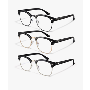 Racico Comuter Blue Light Blocking Glasses Blue Light Glasses Men Women, Anti Blu-Ray Clear Gaming Glasses Lenses
