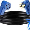 Kanayu 6.6 FT 4 Prong Dryer/EV Extension Cord 30 Amp NEMA 14-30P to 14-30R for Level 2 EV Charging and Dryer Power Flexible Cable STW 10 Gauge Cord with Grip Handle ETL Listed (Blue and Black)