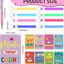 PerKoop 48 Pcs Inspirational Gifts Bulk VBS Notepads 3 x 5 Inch Motivational Ballpoint Pens Keychains Bulk Cute Colorful Journal Notebooks for Office Party Favor Supplies