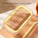 Plastic Butter Cutter Slicer, Large Airtight Butter Dish Container with Lid for Fridge, Easy to Cut & Store