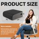 BALAPET Extra Thick Seat Cushion, Memory Foam Office Chair Booster Cushion to Raise Seat Height for Back & Tailbone Pain Relief, Tush Cushion Car Seat Cushions for Short/Overweight People(18x16x6in)