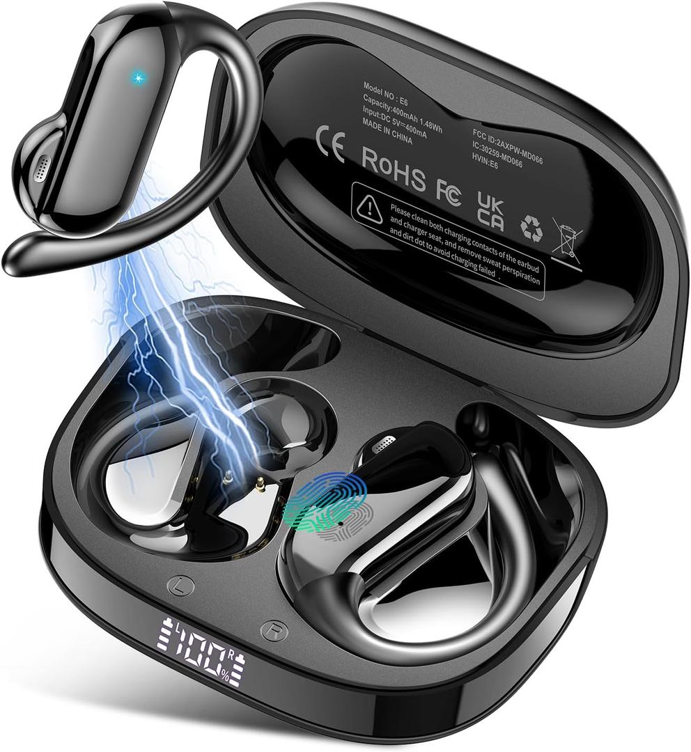 Ai Translation Earbuds Real Time,164 Languages Translator Earbuds with 6 Translation Modes/No Subscription,Audio and Video Calls Translator Headphones,Audifonos Traductores Ingls Espaol, Coal Black