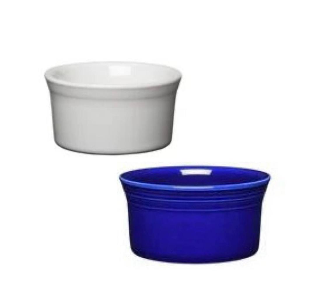 Pack of 2 DI Fiesta Ramekin 4inch White/Navy