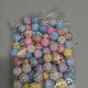 Ferreve 120 Pcs 15mm Silicone Beads Bulk Silicone Beads Print Rubber DIY Bracelet Making Kit for Keychain Making Pens Necklace Jewelry(Lovely)